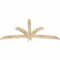 Ekena Millwork Davenport Rough Sawn Timber Gable Bracket, Douglas Fir, 72"W x 36"H x 2"D x 4"F, 12/12 Pitch GBW072X36X0204DAV00RDF - alternate 3